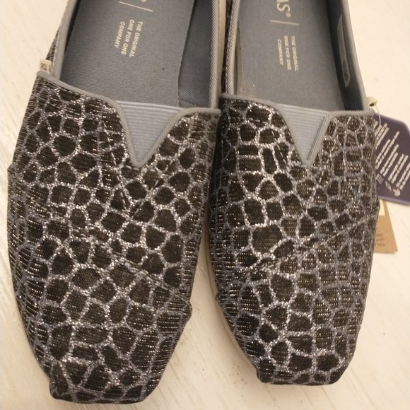 Toms Alpargata Citadel Blue Animal Printed Glitter - Picture 6 of 6